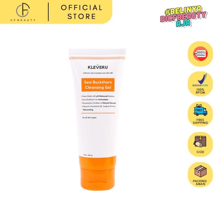Kleveru Sea Buckthorn Cleansing Gel – 100ml