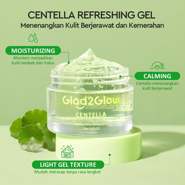 Glad2glow Centella Allantoin Soothing Gel Moisturizer 30G