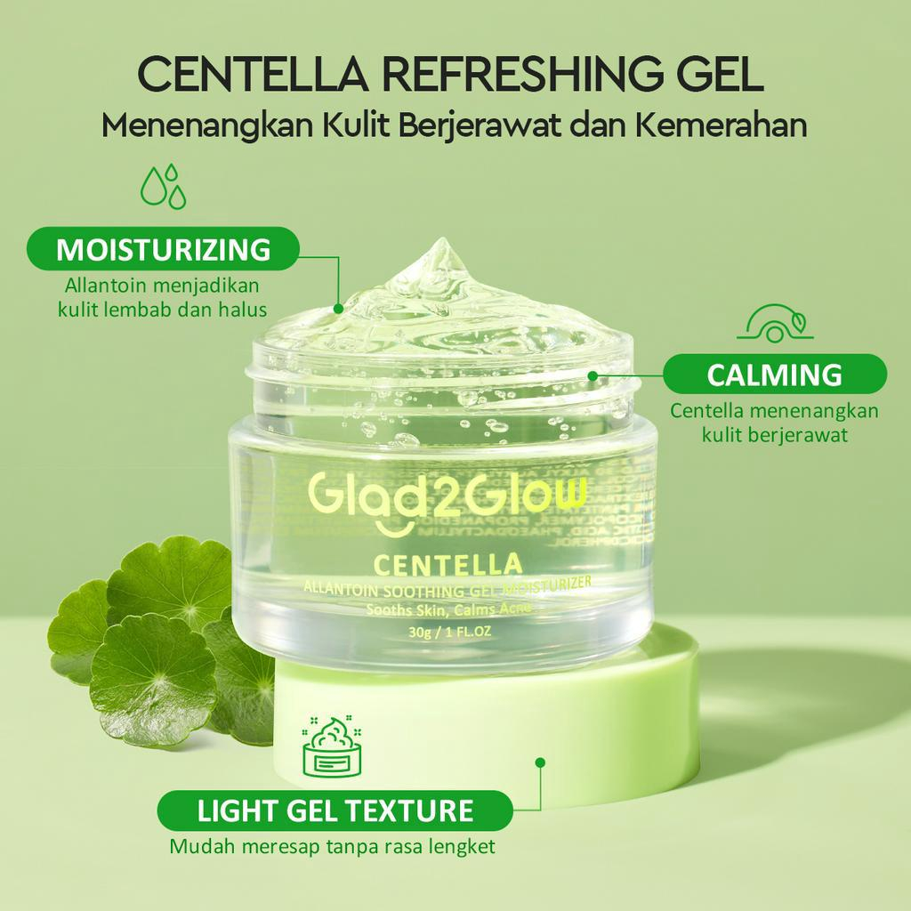 Glad2glow Centella Allantoin Soothing Gel Moisturizer 30G