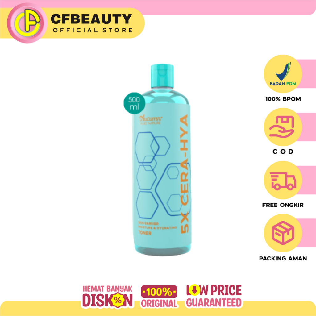 Autumn 5x Cera Hya Skin Barrier Moisture & Hydrating Toner 500ml