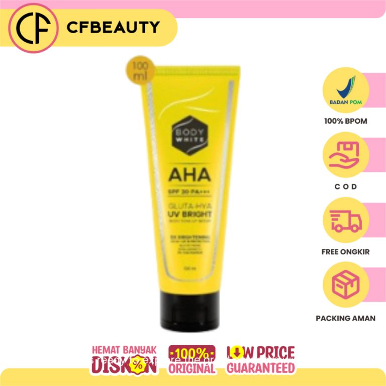Body White Aha Gluta Hya Uv Bright Body Toneup Serum 100Ml