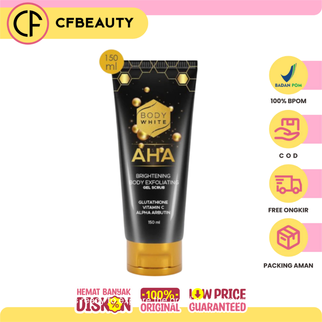 Body White Aha Brightening Body Exdoliating Gel Scrub 150Ml