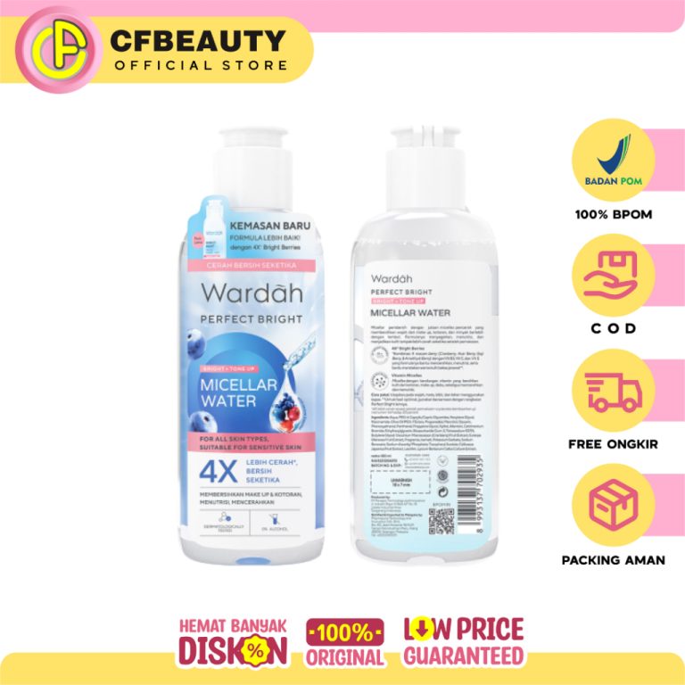 Wardah Perfect Bright Bright + Tone Up Micellar Water 100 ml