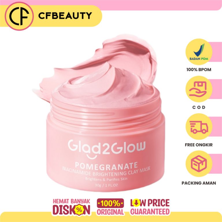 Glad2glow Pomegranate Brightening Clay Mask 30gr