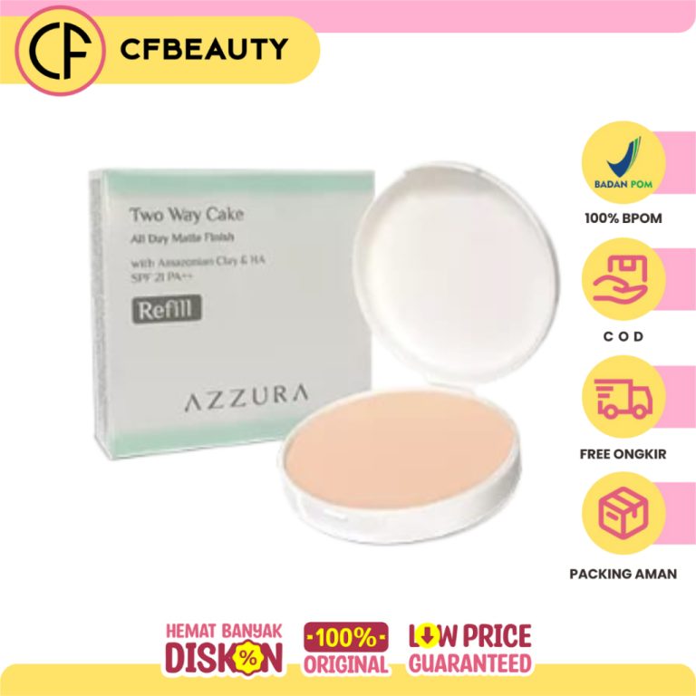 Azzura All Day Matte Finish Two Way Cake Refill 02 Natural