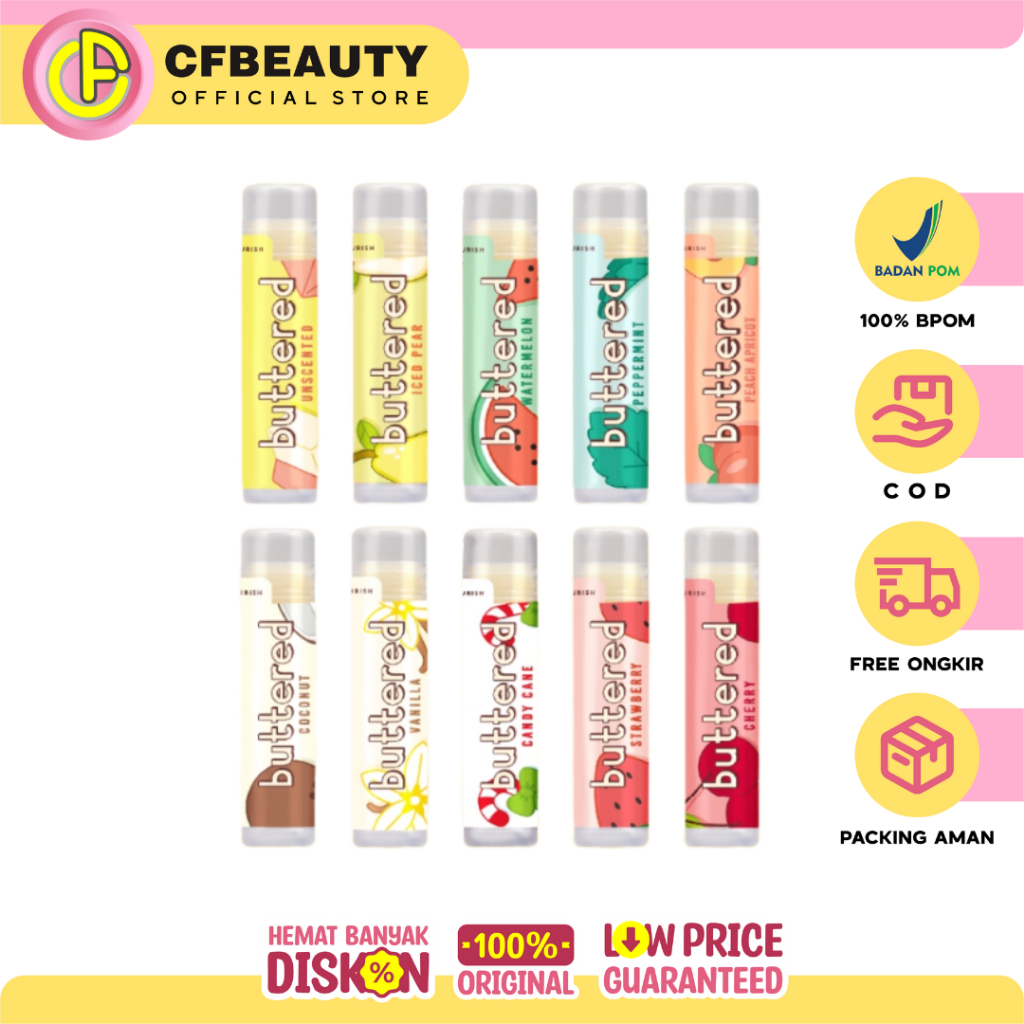 Buttered Premium Lip Balm Unscented 4,8gr