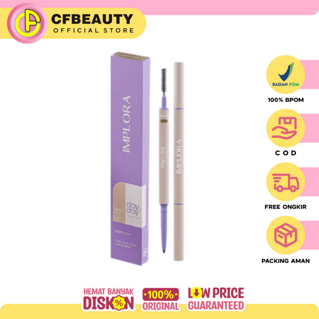 Implora Day2Day Brow Pop Pensil Alis Matic Darkbrown