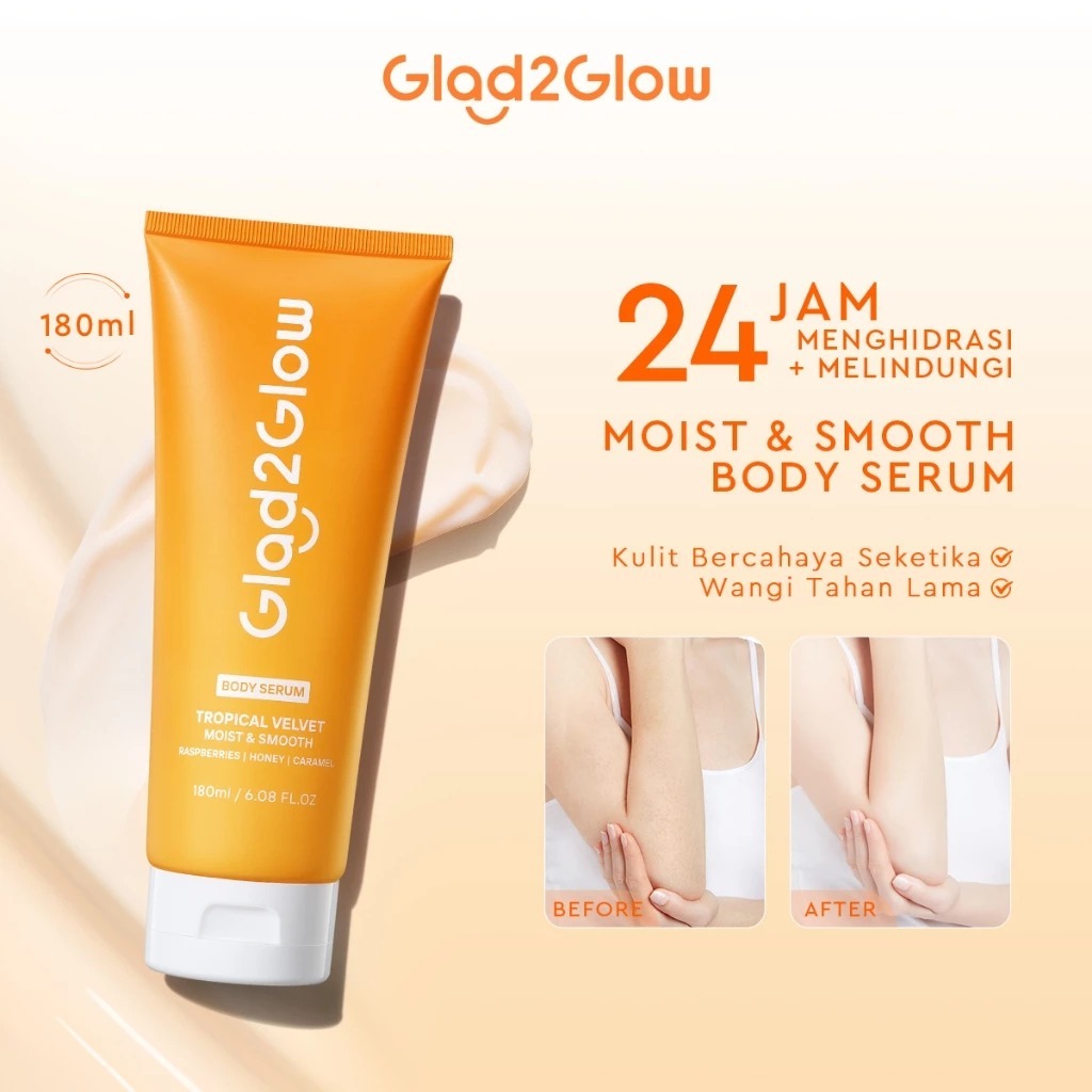 Glad2Glow Tropical Velvet Moist & Smooth Body Serum 180Ml