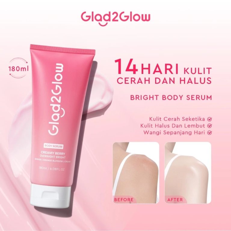 Glad2Glow Creamy Berry Overnight Body Serum 180Ml
