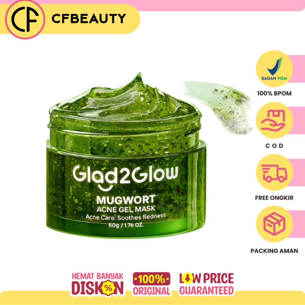 Glad2Glow Mugwort Acne Gel Mask 50gr