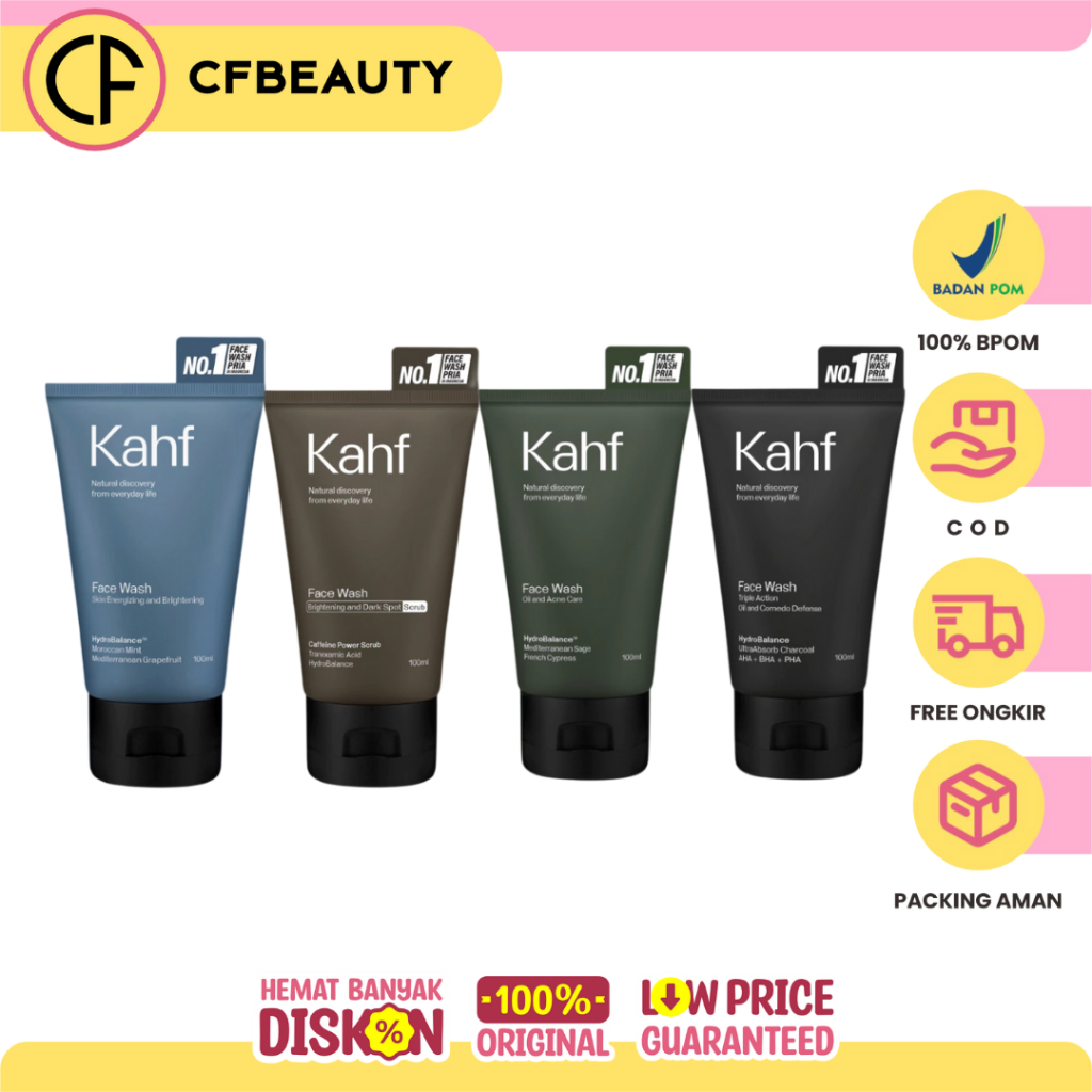 Kahf Oil and Acne Care Face Wash with Sticker Eye Catch 100 ml