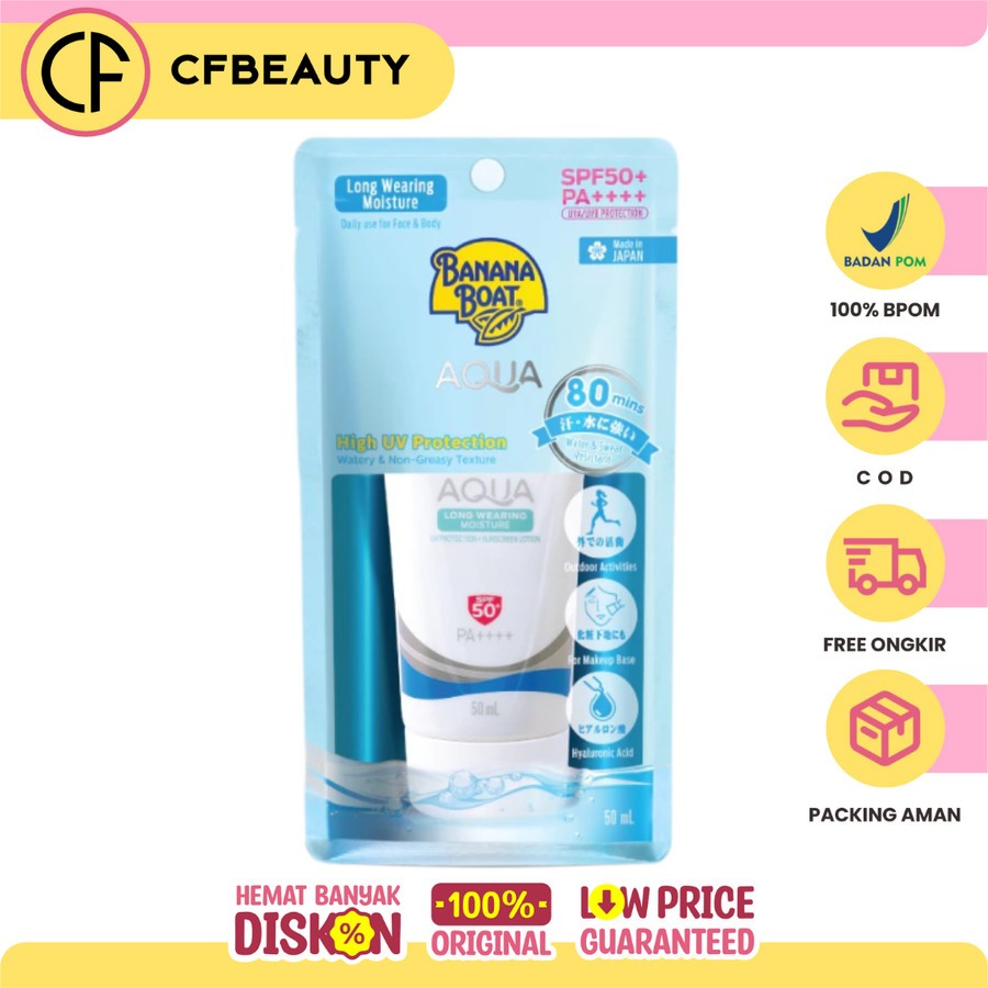 Banana Boat Aqua Long Wearing Moisture Spf 50 Pa ++++ 50Ml