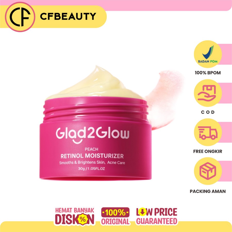 Glad2glow Peach Retinol Moisturizer 30g