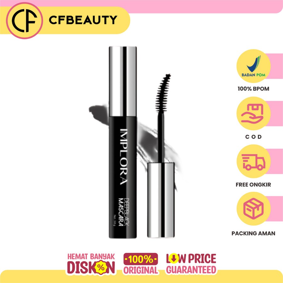 Implora Deep Black Mascara 3.8gr