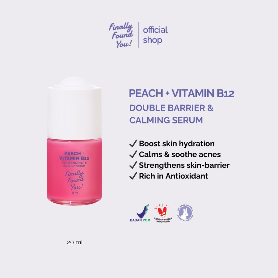FFY Peach + Vitamin B12 Double Barrier & Calming Serum 20ml