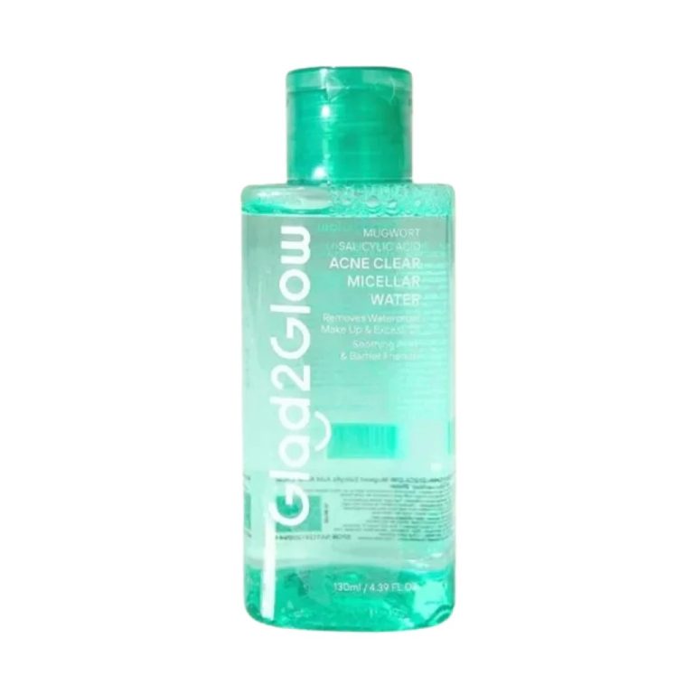 Glad2Glow Mugwort Salicylic Acid Acne Clear Micellar Water 130Ml