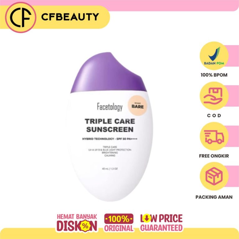 Facetology Triple Care Sunscreen Tinted Bare 40ml