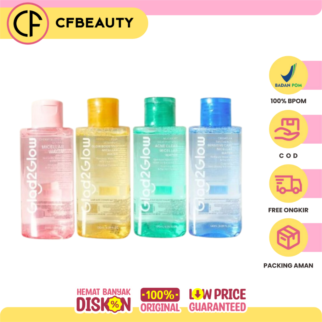 Glad2Glow Cherry Blossom Betaine Micellar Water 130Ml