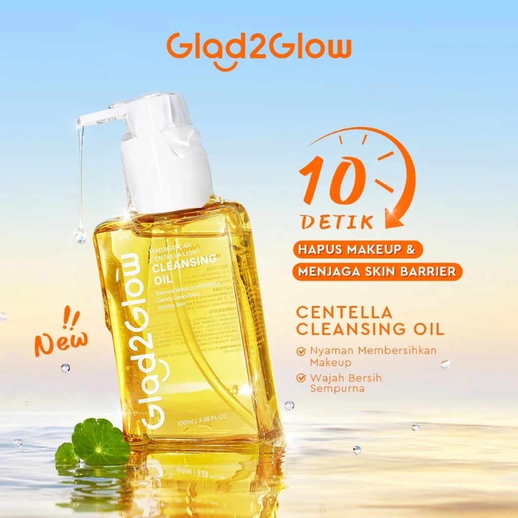 Glad 2 Glow Madagascar Centella Light Cleansing Oil 100ml