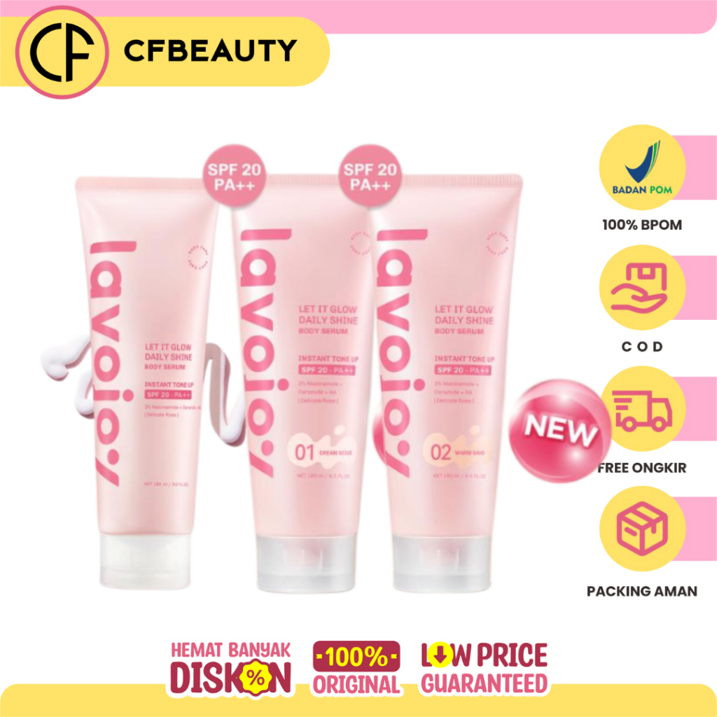Lavojoy Let It Glow Daily Shine Body Serum Instant Tone Up 03 Golden Honey 180Ml