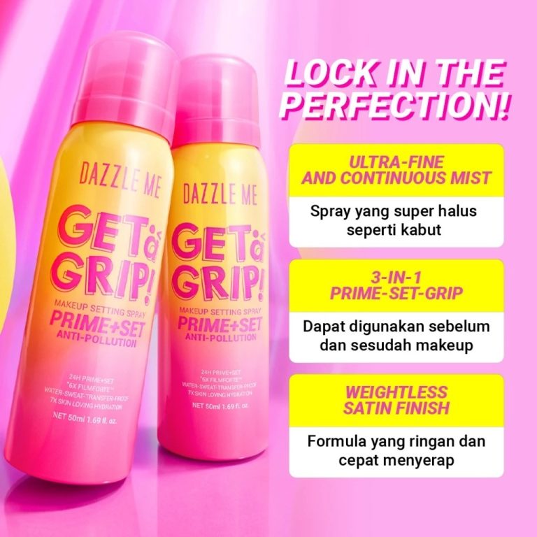 Dazzle Me Get A Grip Setting Spray Prime Set Anti Pollution 50 Ml