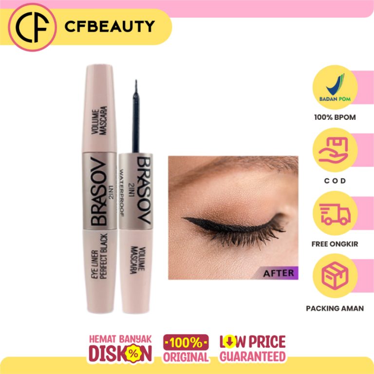 Brasov 2in1 Volume Mascara & Eyeliner Perfect Black