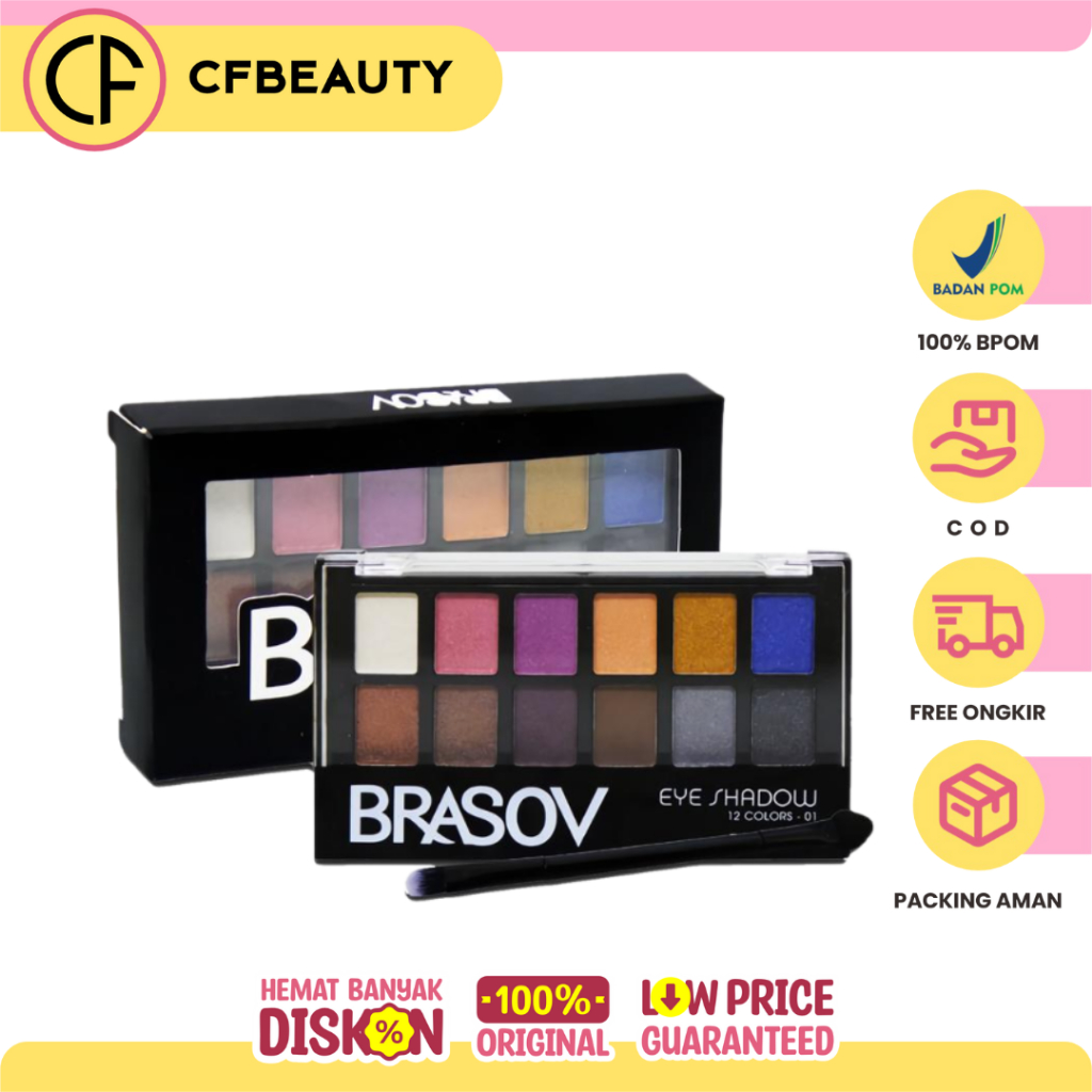 Brasov Eyeshadow 12 Colors – 01