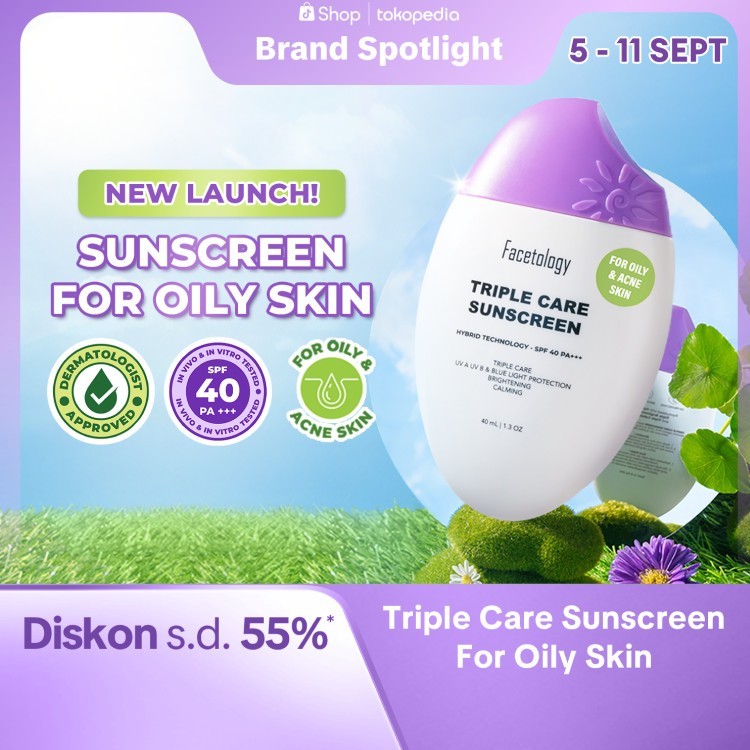 Facetology Triple Care Sunscreen For Oily Skin 40Ml
