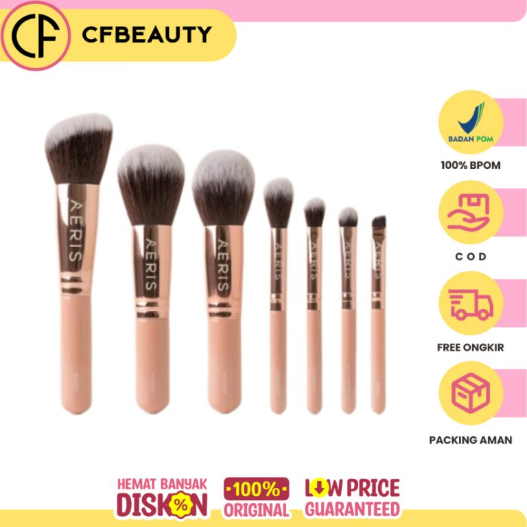 Aeris Coral Travel Brush Set 7 Pcs