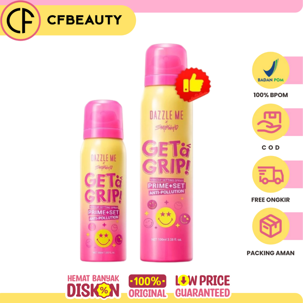Dazzle Me Get A Grip Setting Spray Prime Set Anti Pollution 100ml