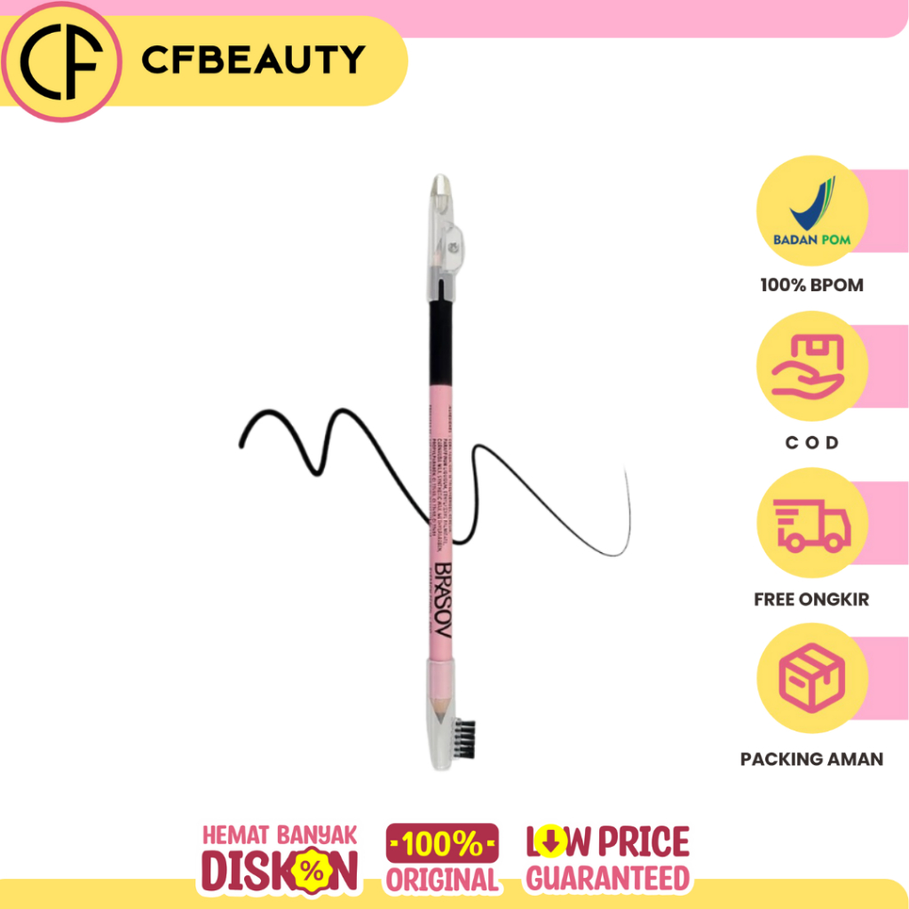 Brasov Eyebrow Pencul Duo Black&Brown