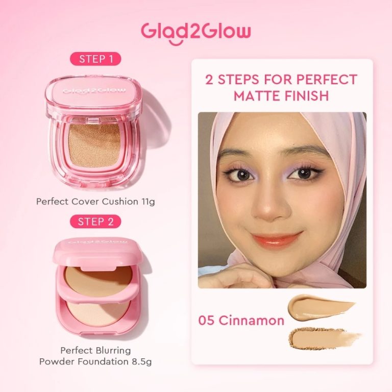 Glad2Glow 2 In 1 Perfect Fair Cushion Powder 05