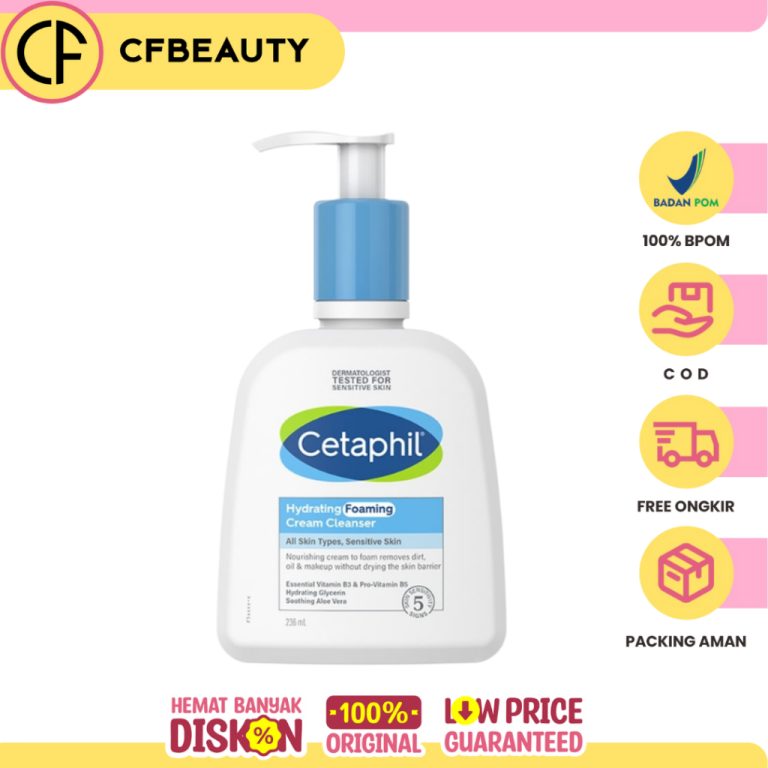 Cetaphil Hydrating Foaming Cream Clenaser 236ml Zz1