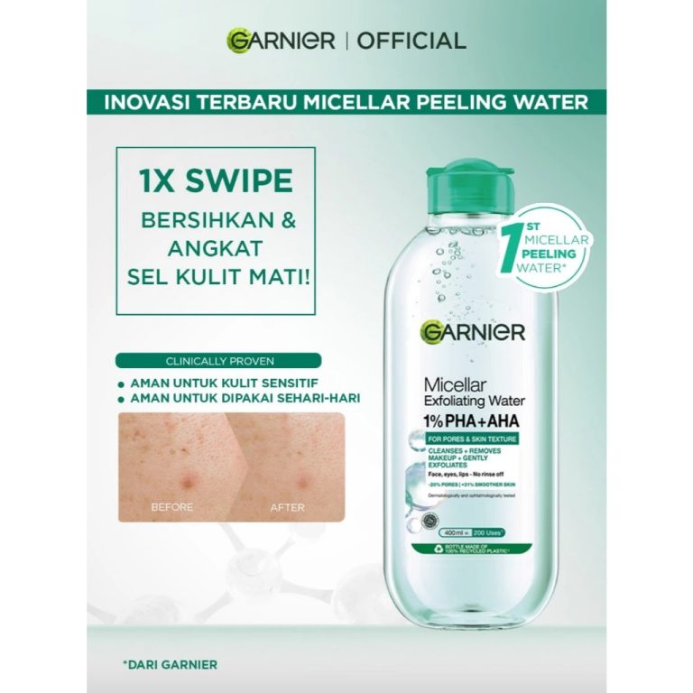 Garnier Micellar Exfoliating Water 1% PHA + AHA 400ml