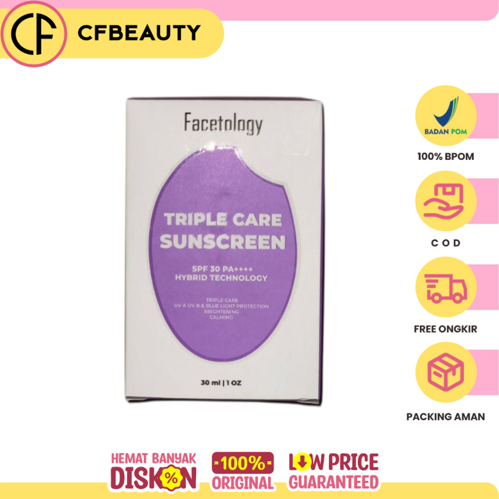 Facetology Triple Care Sunscreen SPF 30 Hybrid Technology 30ml