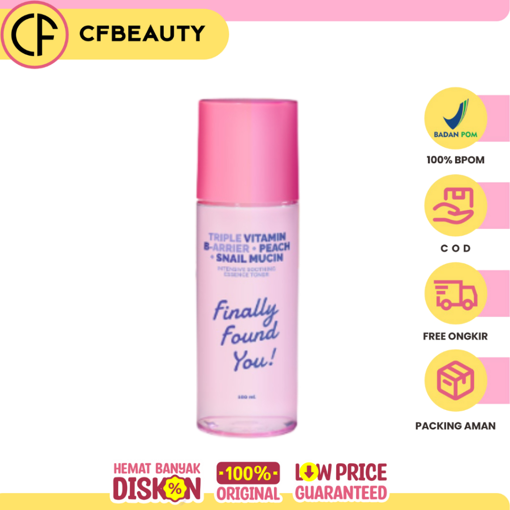 Finally Found You Triple Vitamin B-arrier+Peach+Snail Mucin Essence Toner 100ml