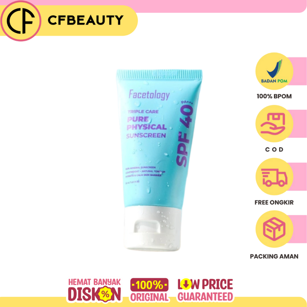 Facetology Triple Care Pure Physical Sunscreen 30ml