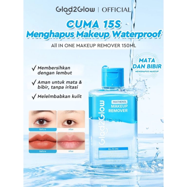 Glad2Glow Panthenol Makeup Remover 150ml