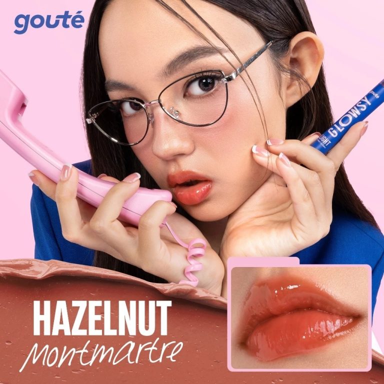 Goute Glow & Glossy Light Tinted Lip Balm Hazelnut Montmartre