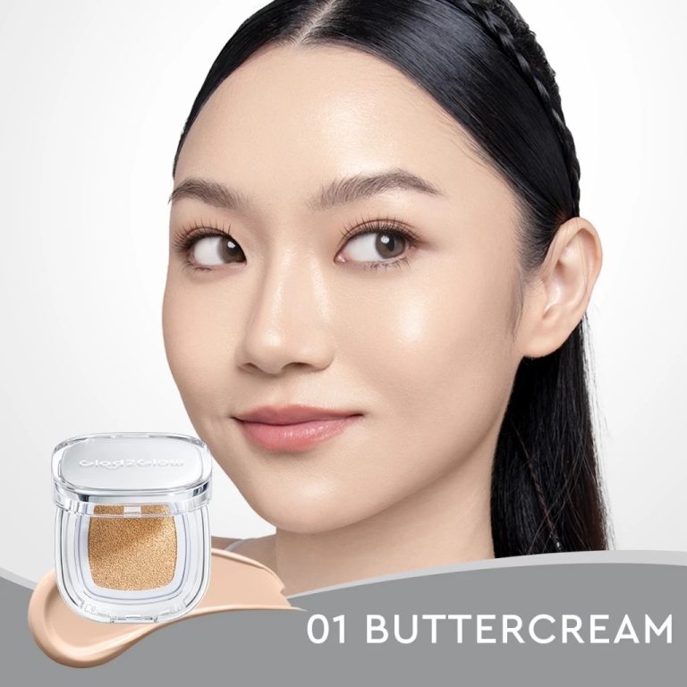 Glad2Glow Perfect Cover Glow Cushion 01 Buttercream