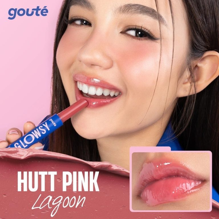 Goute Glow & Glossy Light Tinted Lip Balm Hutt Pink Lagoon