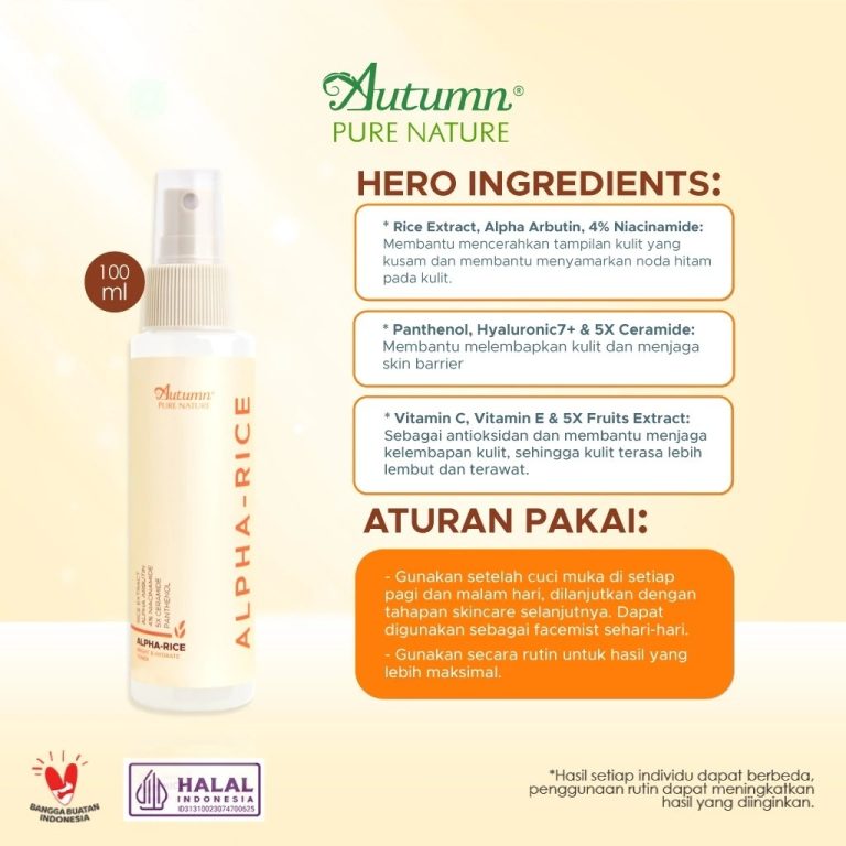 Autumn Alpha-Rice Bright & Hydrate Toner 100ml