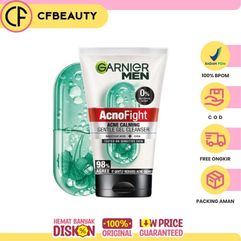 Garnier Men Acno Fight Acne Calming Gentle Gel Cleanser 100ml