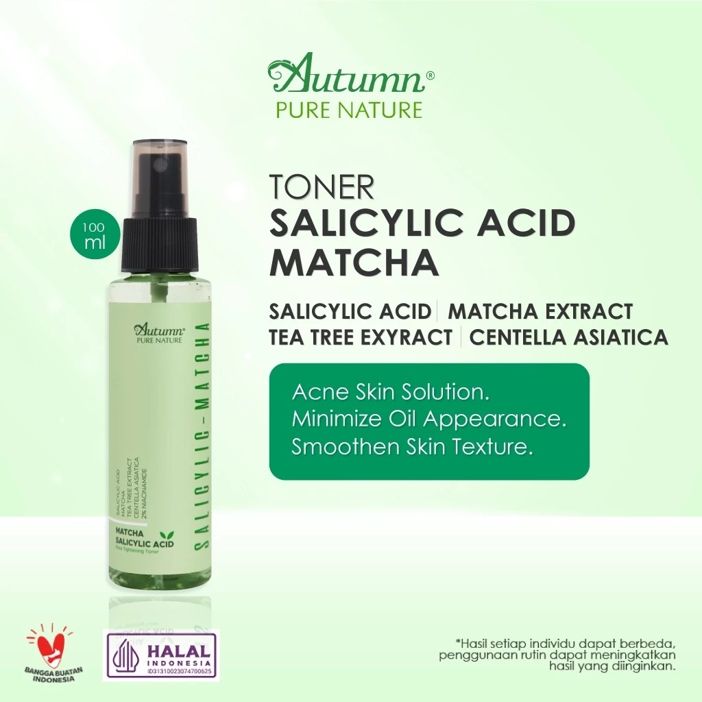 Autumn Matcha Salicylic Acid Pore Tightening Toner 100ml