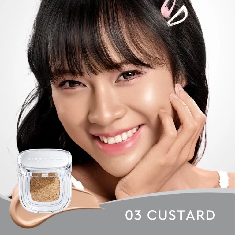 Glad2Glow Perfect Cover Glow Cushion 03 Custard