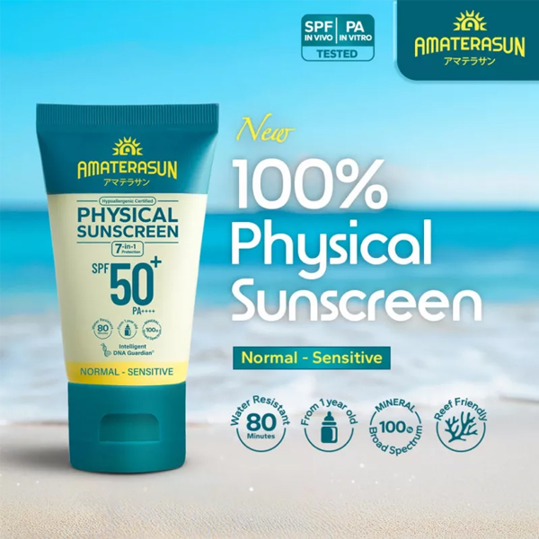 Amaterasun Physical Sunscreen Spf 50+ Pa++++ 30gr