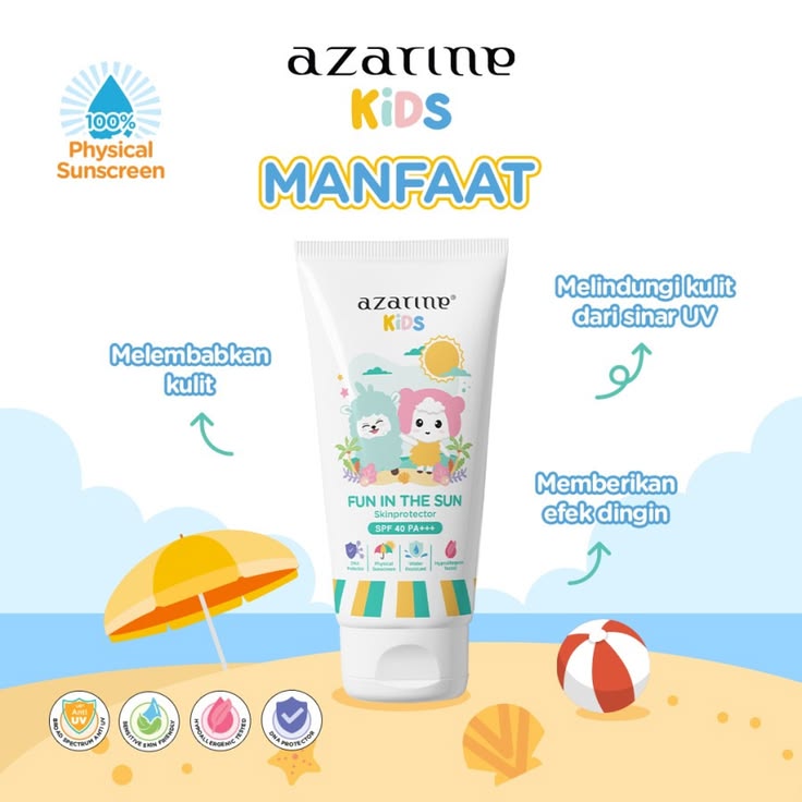 Azarine Kids Fun In The Sun Skinprotector Spf 40 Pa+++ 40ml