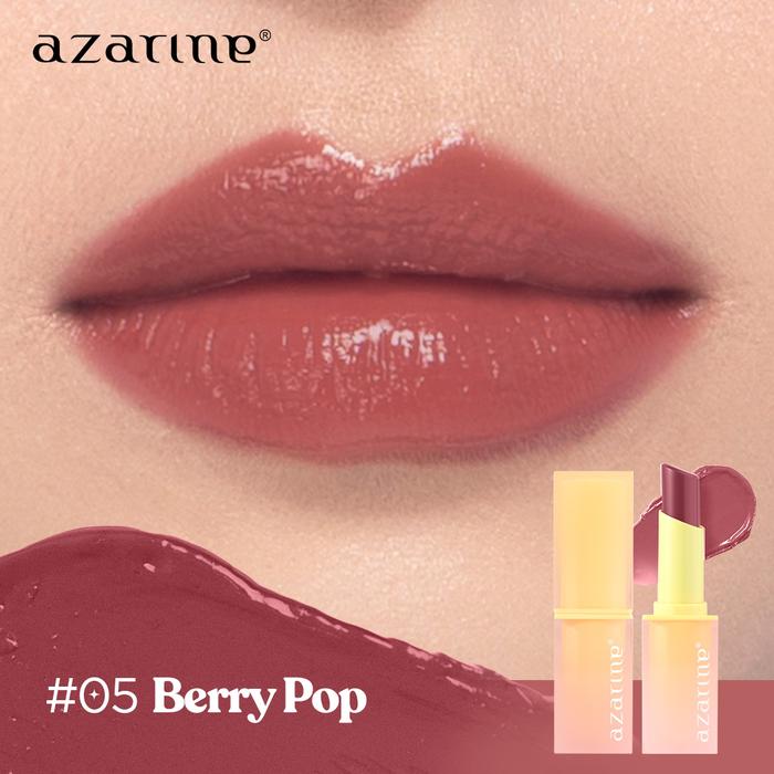 Azarine Glowkiss Sunscreen Lip Balm SPF 35 05 Berry Pop