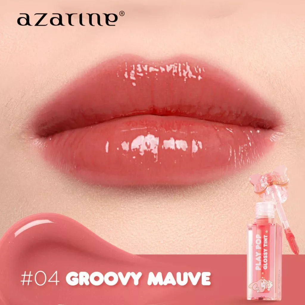 Azarine X My Melody Play Pop Glossy Tint 04
