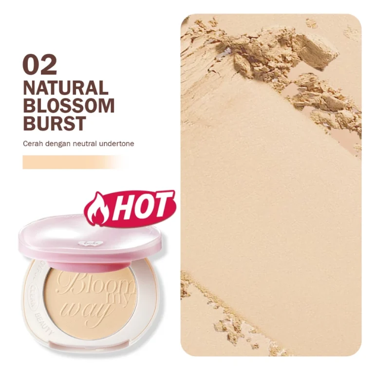 Bnb Korean Bloomatte Fine To Refine Compact Powder 02 Natural Blossom Burst